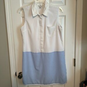 Altuzarra for Target Blue & White Sleeveless Dress - Large